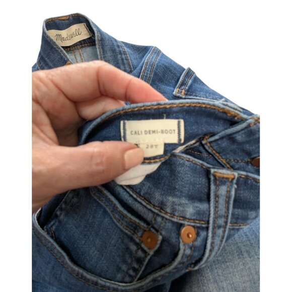 Madewell Cali Demi-Boot Jeans Size 28T - Picture 5 of 11
